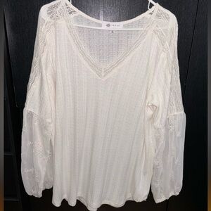 White Lace Blouse Fever